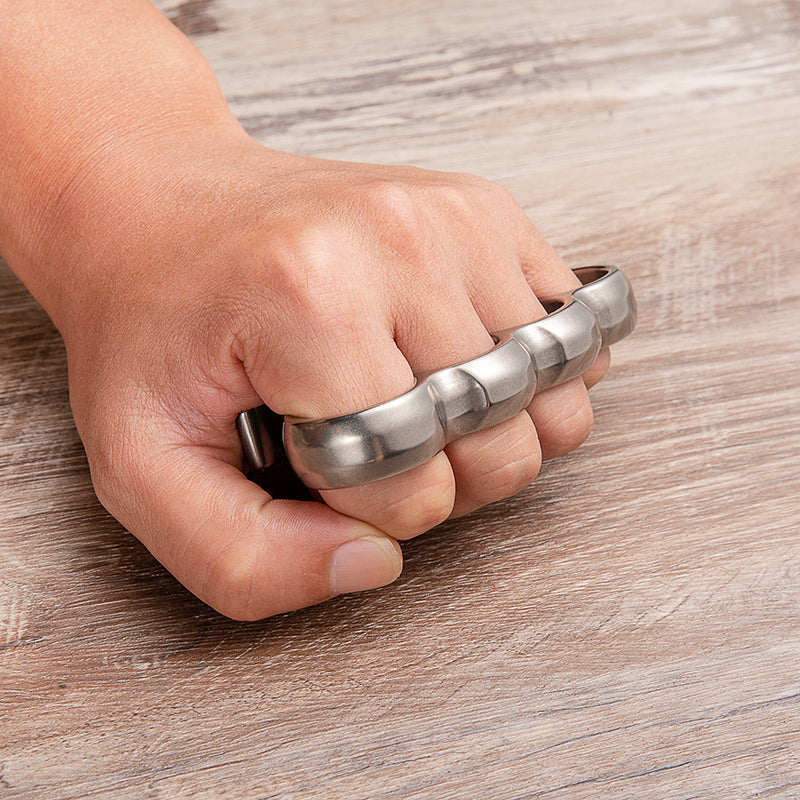 Old 1864 Lincoln Style Titanium Brass Knuckle Brass Knuckles - Tophatter Daily Deals